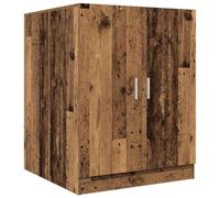 vidaXL Meuble pour Machine à Laver Vieux Bois 70,5x71,5x91,5 cm, Armoire à Linge, Armoire à Lave-Linge, Armoire de Salle de Bain, Armoire à Linge