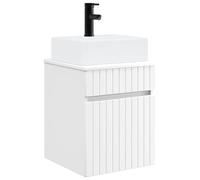 vidaXL Meuble-sèche avec évier Mural Blanc 39 x 41 x 62,5 cm,