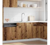 vidaXL Meuble sous-évier ""Lyon"" Bois ancien 80 x 46 x 81,5 cm Bois d'ingénierie 856077