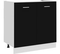 vidaXL Armoire de Plancher d'Évier, Armoire de Rangement avec Étagère, Meuble de Cuisine Salle à Manger Maison Intérieur, 801197