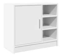 vidaXL Meuble sous-lavabo blanc 63x29x55 cm Bois composite