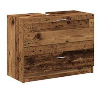 Vidaxl Meuble Sous Lavabo Bois Ancien 78x37x59 Cm Bois Récupéré