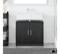 vidaXL Armoire pour lavabo avec rangement Chêne noir 63 x 29 x 55 cm