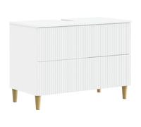 vidaXL Meuble sous Lavabo de Salle de Bain ARNHEM Blanc