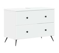 vidaXL Meuble sous Lavabo de Salle de Bain Breda Blanc 82 x 41 x 59 cm