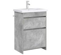 vidaXL Meuble sous lavabo de Salle de Bain Gris béton,
