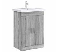 vidaXL Meuble sous lavabo de Salle de Bain Sonoma Gris,