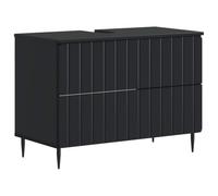 vidaXL Meuble sous Lavabo de Salle de Bain ZWOLLE Noir