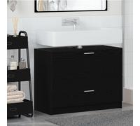 vidaXL Armoire pour lavabo Chêne noir 78 x 37 x 59 cm Bois composite
