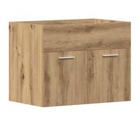 vidaXL Meuble sous-Vasque de Salle de Bain en chêne Massif 60 x 38,5 x 46 cm Bois d'ingénierie