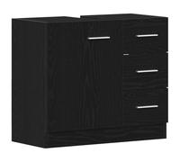 vidaXL Armoire d'évier chêne noir 63x30x54 cm bois d'ingénierie