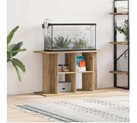 vidaXL Meuble Support pour Aquarium Chêne Artisanal 100 x 40 x 60 cm en Bois d’Ingénierie avec 3 Niveaux de Rangement