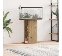 vidaXL Meuble Support pour Aquarium Chêne Artisanal 36 x 60,5 x 72,5 cm en Bois d’Ingénierie avec Compartiments Ouverts