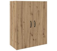 vidaXL Meuble Suspendu en chêne Artisan, en Bois reconstitué, 69,5 x 34 x 90 cm. À Fixer au Mur, avec Plein de rangements. Finition Mate, Solide, avec des poignées de Type Bar. Idéal pour Le Salon ou