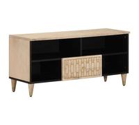 vidaXL Meuble TV 100x33x46 cm bois massif de manguier Marron