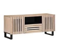 vidaXL Meuble TV 100x34x46 cm Bois Massif de manguier, Banc TV, Meuble HiFi, Console TV, Buffet TV, Meuble multimédia, Meuble de Divertissement TV