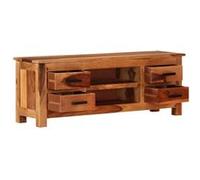 Meuble Tv 110 X 30 X 40 Cm Bois De Sesham Solide - Vidaxl Marron