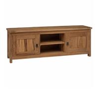 vidaXL Meuble tv 110 x 30 x 40 cm Naturel Bois de teck massif 42024248