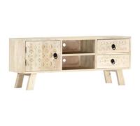 vidaXL Meuble TV 110 x 30 x 44 cm Bois massif de manguier