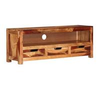 vidaXL Meuble TV 110x30x40 cm Bois d'acacia massif