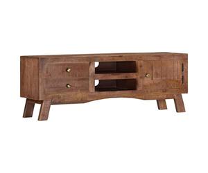vidaXL Meuble TV 110x30x40 cm Bois de manguier Brut