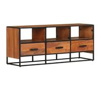 vidaXL Meuble TV 110x30x45 cm Bois d'acacia massif Marron