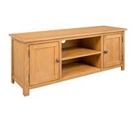 Meuble TV 110x35x44 cm Bois de chêne massif