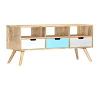 vidaXL Meuble TV 110x35x48 cm Bois de manguier massif