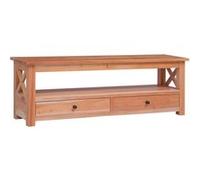 vidaXL Meuble TV 115x30x40 cm Bois d'acajou massif