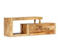 vidaXL Meuble TV en bois massif de manguier 120 x 30 x 40 cm Brun G