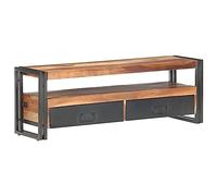 vidaXL Meuble TV 120 x 30 x 40 cm en bois massif avec finition Sheesham