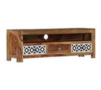 Bois de Sesham Solide Meuble TV Armoire Stéréo Bas Multimédia Salon vidaXL