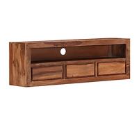 vidaXL Meuble TV Armoire HiFi Multimédia en bois de Sesham solide