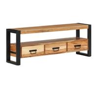 Vidaxl Meuble Tv 120x30x45 Cm Bois D'acacia Massif Marron