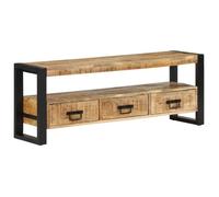 Vidaxl Meuble Tv 120x30x45 Cm Bois Massif De Manguier Marron