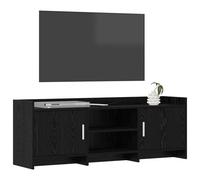 vidaXL Meuble TV 130 x 33 x 47 cm Chêne noir Bois d'ingénierie