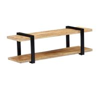 vidaXL Meuble TV 130 x 40 x 40 cm en bois de manguier massif Marron