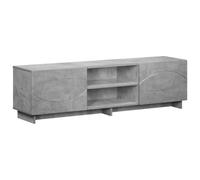 vidaXL Meuble TV 140 x 34 5 x 40 cm Gris béton Bois d'ingénierie 8011489