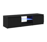 Meuble TV avec Lumières LED Armoire de Télévision Salon Intérieur Blanc vidaXL