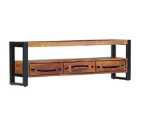 Vidaxl Meuble Tv 140x30x45 Cm Bois D'acacia Massif Marron