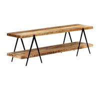 Vidaxl Meuble Tv 160x40x50 Cm Bois Solide De Manguier Brun