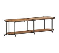 vidaXL Meuble TV 160x42x40 cm bois d'acacia massif Marron