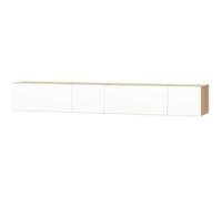 vidaXL Meuble TV 2 pcs Aggloméré 120x40x34 cm Chêne et blanc brillant