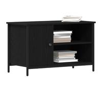vidaXL Meuble TV 80 x 40 x 50 cm Chêne Noir Bois d'ingénierie | Beaucoup de place pour tes petites affaires, Cadre en chêne solide, fait pour durer, Un look moderne qui va partout