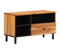Vidaxl Meuble Tv 80x33x46 Cm Bois D'acacia Massif Marron