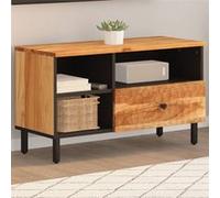 Vidaxl Meuble Tv 80x33x46 Cm Bois D'acacia Massif Marron