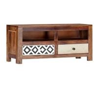 Bois de Sesham Solide Meuble TV Armoire Basse Stéréo Multimédia Salon vidaXL