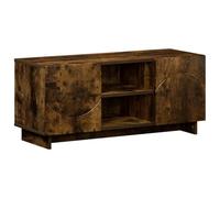 vidaXL Meuble TV 90 x 34,5 x 40 cm Chêne fumé Bois d'ingénierie