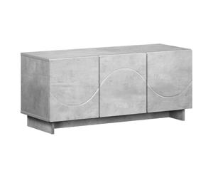 vidaXL Meuble TV 90 x 34,5 x 40 cm Gris béton Bois d'ingénierie
