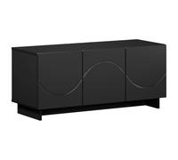 vidaXL Meuble TV 90 x 34,5 x 40 cm Noir Bois d'ingénierie